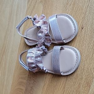 Cat & Jack Rose Pink Shimmer Sandals